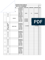 Construction Schedule