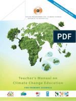 Teacher's Manual On Climate Change Education