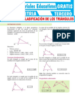 Propiedades y Clasificación de Los Triángulos para Tercer Grado de Secundaria