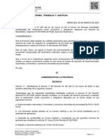 Decreto #461: Nuevos Horarios de Atención en Mendoza