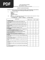 Questionnaire (Liquid Detergent)