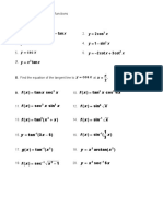 Worksheet-Trig Derivatives