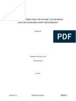 TSU Bearing Testbed Static and Dynamic Load Modeling, Analysis and Bearing Useful Life Estimation