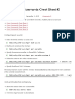 (CCNA) Cisco Commands Cheat Sheet #2