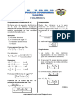 Teoria y Problemas de Progresiones Aritméticas y Geométricas PRE-U Ccesa007