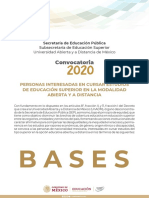 Convocatoria Unadm 2020