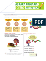 Representación de Fracciones para Tercero de Primaria