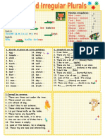 Regular and Irregular Plurals - 39664