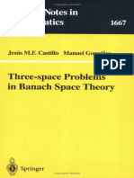 (Lecture Notes in Mathematics 1667) Jesús M. F. Castillo, Manuel González (Auth.) - Three-Space Problems in Banach Space Theory-Springer-Verlag Berlin Heidelberg (1997) PDF