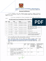 BAMS 2nd Year Revised Time Table