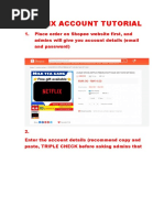 Netflix Account Tutorial