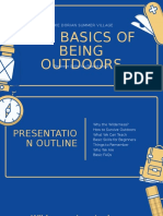 Blue and Yellow Basics of Being Outdoors Education Presentation