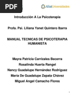 Manual de Terapia Humanista PDF