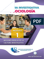 Modulo 1 CULTURA INVESTIGATIVA - Nociones Básicas de La Cultura Investigativa