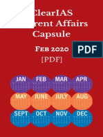 Clearias Current Affairs Capsule Feb 2020: Monthly