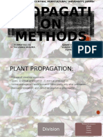 Propagati ON Methods: Submitted To: Dr. Priyanka Sharma Submitted By: Shalini Shukla Ag/063/17