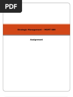 Strategic Management - MGMT 689 - G