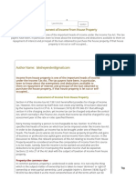 Assessment of Income From House Property