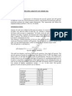 Specific Gravity of Crude Oil PDF