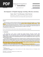 Development of English Language Teaching Reflection Inventory