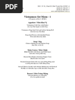 VN Catering - Set Menu Vietnamses