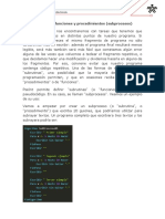 Creación de Funciones y Procedimientos