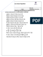 Simultaneous Linear Equation