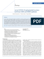 Immune Responses in COVID-19 and Potential Vaccines: Lessons Learned From SARS and MERS Epidemic