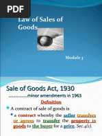 Sales of Good Act