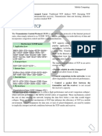 Traditional TCP: Unit-4: Mobile Transport Layer