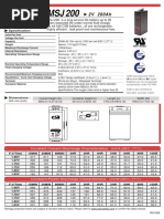 CSB MSJ200, 2V, 200 Ah PDF