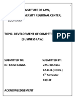 Business Law - Competition Law