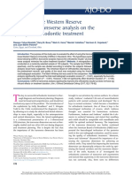 Effects of Case Western Reserve University's Transverse Analysis On The Quality of Orthodontic Treatment