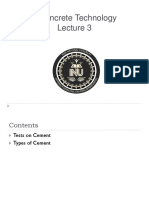 Lecture 3 CEMENT TYPES