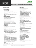 Single Cell Li-Battery and Power System Management IC Features