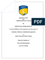 Dissertation On "Credit Default Swaps by Seshan Balasubramanian