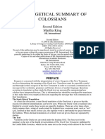 An Exegetical Summary of Colossians