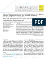 2015, APT, Theoretical Analysis of Natural Convection Boundary Layer Heat and Mass