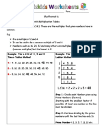 Finding LCM Given Fractions