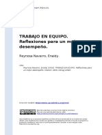 Reynosa Navarro, Enaidy (2016) - TRABAJO EN EQUIPO. Reflexiones para Un Mejor Desempeno