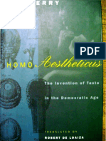 Homo Aestheticus - The Invention of Taste in The Democratic Age PDF