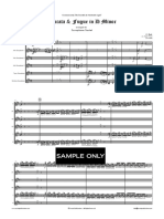 154-Toccata & Fugue - Sax Sextet - Sample PDF