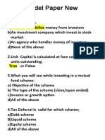 NISM Model Paper New: True or False