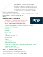 Embedded Vs General Computing System, Classification of Embedded Systems, Major Applications and Purpose of Es