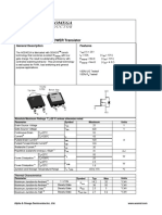 AOD452A N-Channel SDMOS POWER Transistor: General Description Features