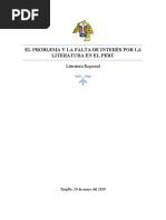 El Problema y La Falta de Interés Por La Literatura en El Perú