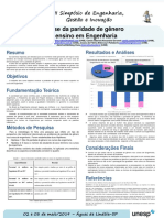 Análise Da Paridade de Gênero No Ensino em Engenharia