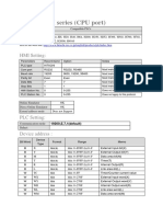 HITACHI H Series (CPU Port) : HMI Setting