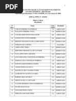 Resultado PROVA ORAL