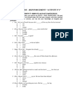 The Ten Grade - Reinforcement-"Activity N°1": Present Perfect: Irregular Past Participles